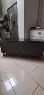 Meuble TV BESTA noir 120x40x38, 25 à 50 cm, Moins de 100 cm, Comme neuf, 100 à 150 cm