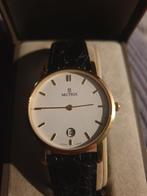 Nieuw mutrix 18k plaque or platted met box, Overige merken, Overige materialen, Leer, Polshorloge