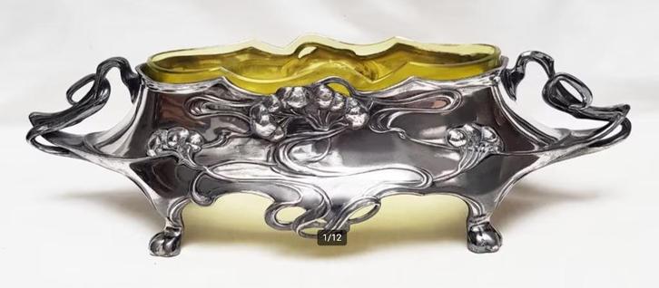 Jardinière Art Nouveau - Dupper & Bernhold - Esslingen., Antiquités & Art, Antiquités | Services (vaisselle) pièces, Enlèvement ou Envoi