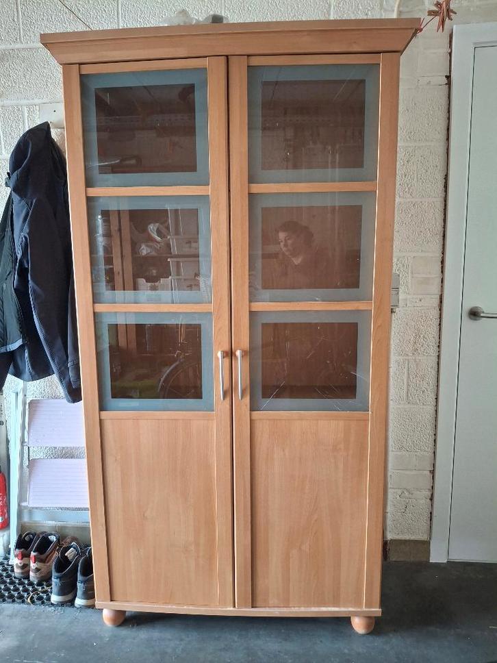 Vitrine, Maison & Meubles, Armoires | Vitrines, Utilisé, 150 à 200 cm, 50 à 100 cm, 25 à 50 cm, Avec tablette(s), Autres essences de bois