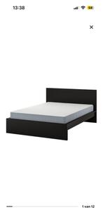 MALM IKEA BED 180x200, Ophalen, Zo goed als nieuw, Zwart
