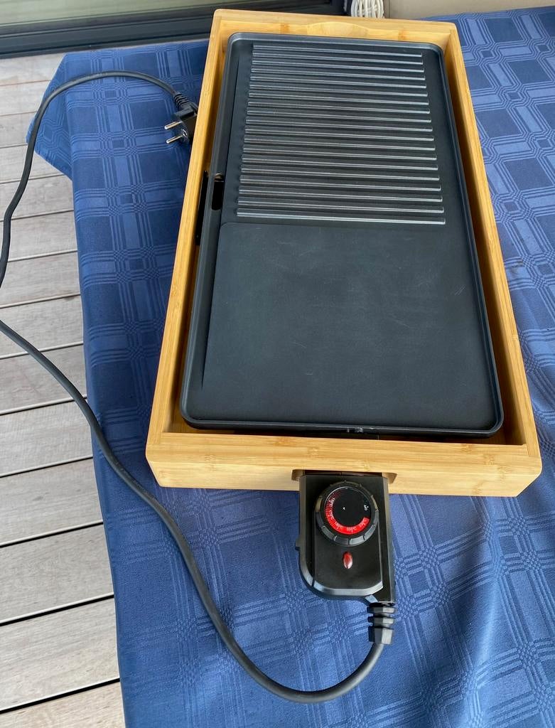 grill de table - assiettes à teppanyaki (2 pièces), Electroménager, Plaques de gril, Comme neuf, Gril de table, Enlèvement ou Envoi