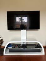 Meuble TV au design excellent avec support TV -blanc moderne, Enlèvement, Comme neuf