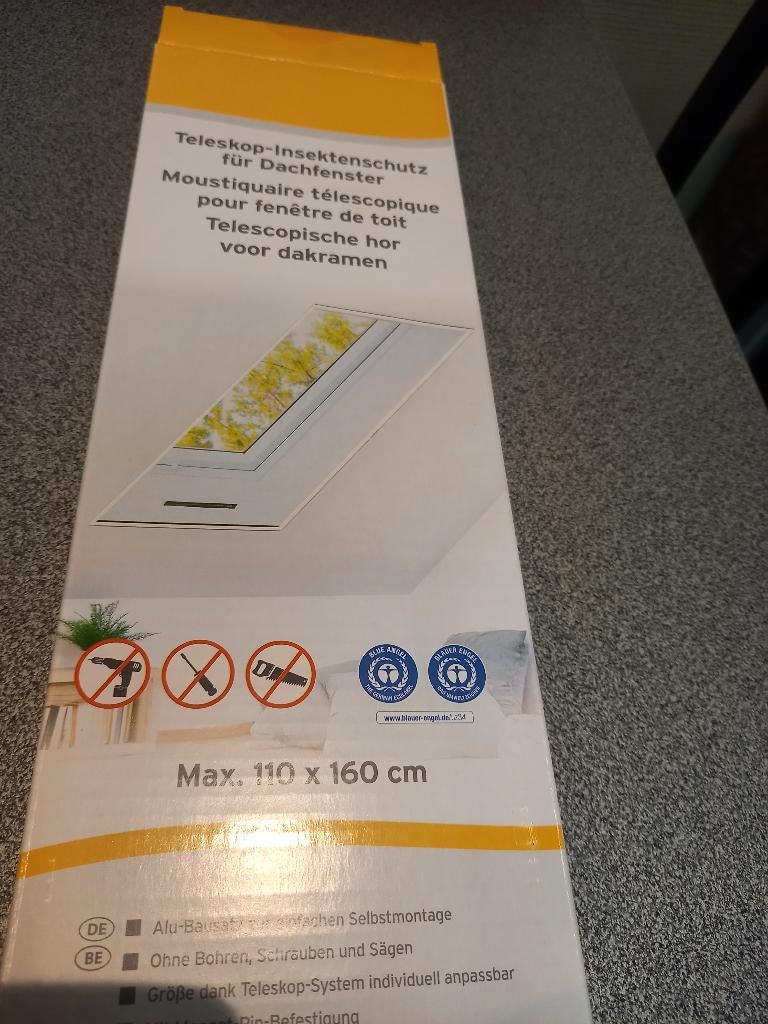 Moustiquaire télescopique pour la lucarne. Nouveau, Enlèvement ou Envoi, Neuf