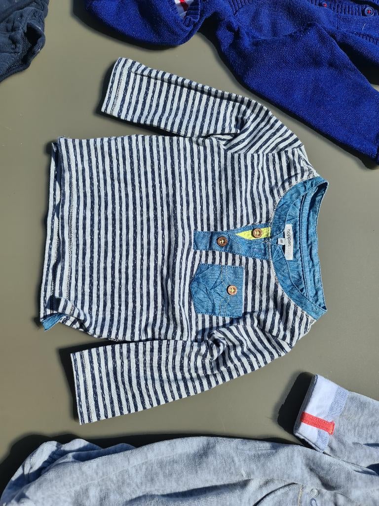 marine polo, pull, trui Noppies 68cm, Enfants & Bébés, Vêtements de bébé | Taille 68, Enlèvement, Comme neuf