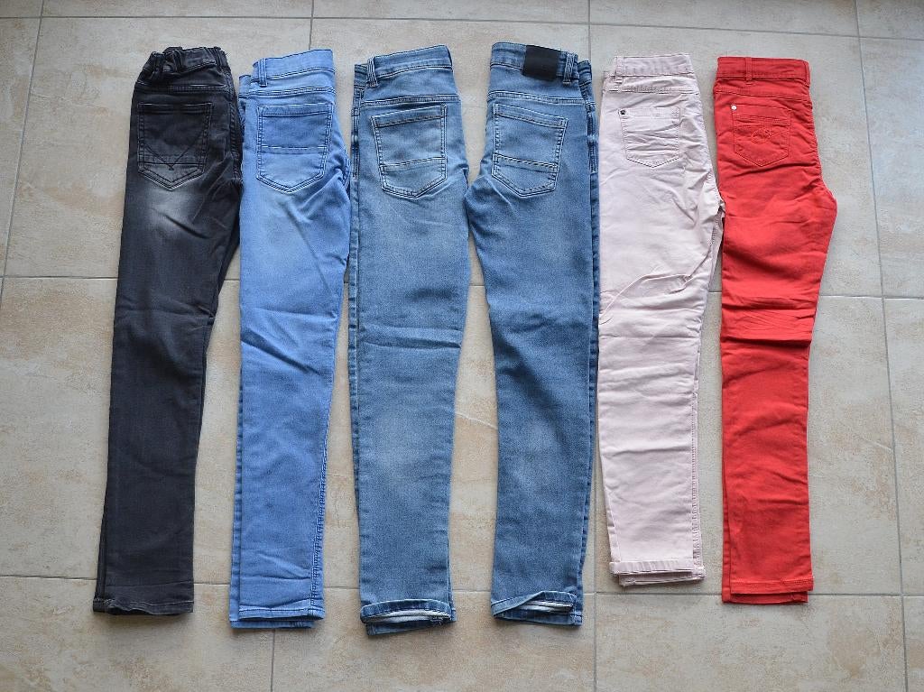 6 broeken meisje (maat 140-152) - 10-12 jaar, Kinderen en Baby's, Ophalen, Nieuw, Meisje, Broek