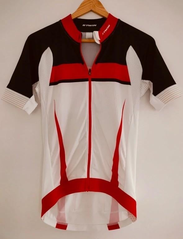 Fietsshirt met korte mouwen en ondershirt. Btwin, Smal, Kleding | Heren, Sportkleding, Zo goed als nieuw, Hardlopen of Fietsen
