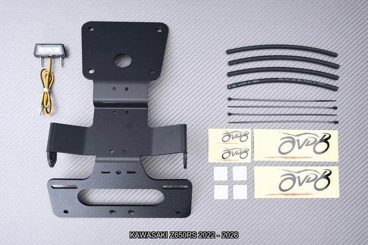 Korte Kentekenplaathouder AVDB KAWASAKI Z650RS 2022 - 2026, Motoren, Accessoires | Overige, Nieuw, Ophalen of Verzenden