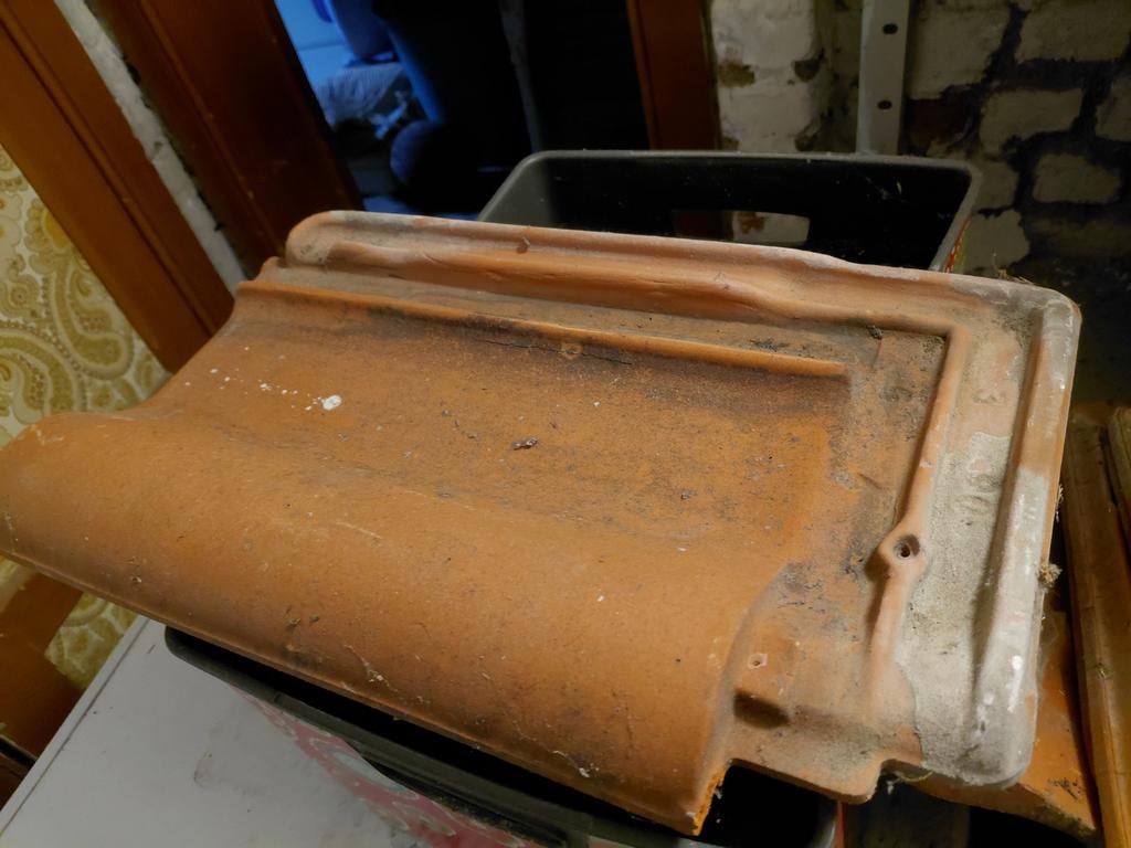 Tuiles de toiture adonné  elles 50piyas gratuit, Bricolage & Construction, Tuiles & Revêtements de toit, Enlèvement ou Envoi, Tuiles