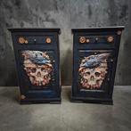 2 kastjes met skull en crow, Huis en Inrichting, Ophalen
