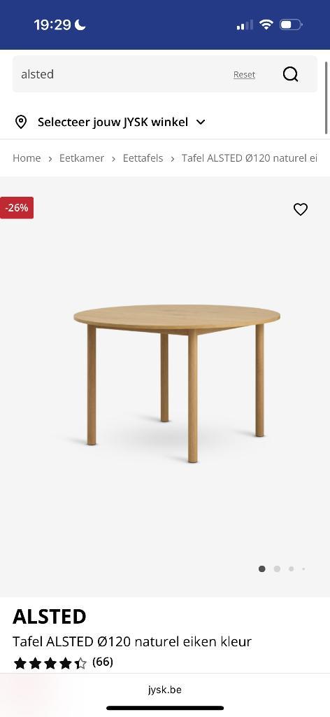 Houten ronde tafel, Huis en Inrichting, Tafels | Eettafels, Zo goed als nieuw, 100 tot 150 cm, 50 tot 100 cm, Vier personen, Rond