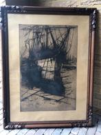 Schets boot op hout, Antiek en Kunst, Ophalen