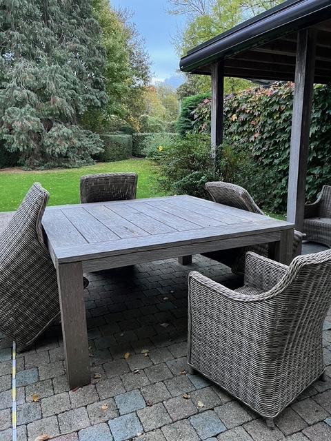 Tuinset, Ophalen, 4 zitplaatsen, Gebruikt, Rotan