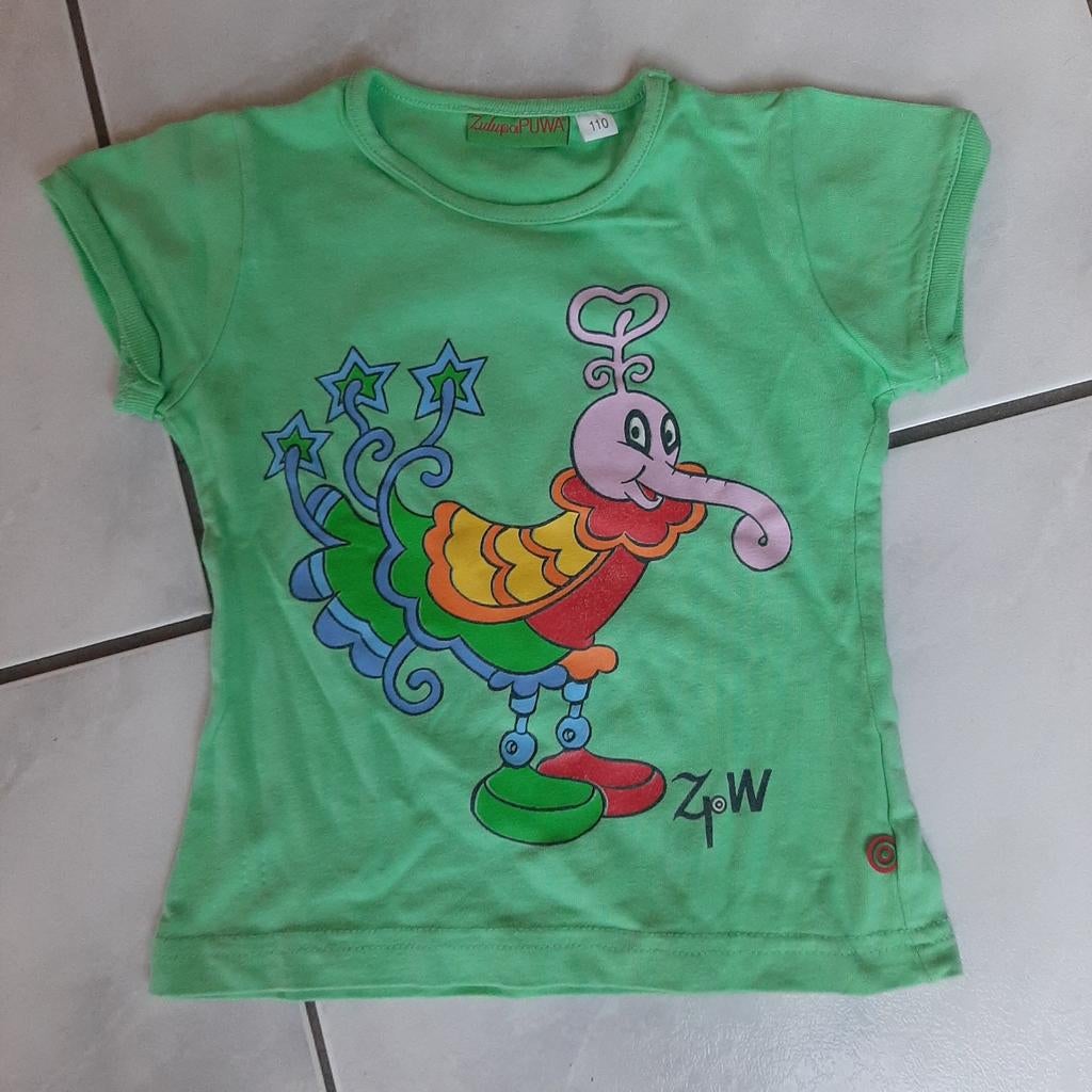 Groen t-shirt, Kinderen en Baby's, Kinderkleding | Maat 110, Ophalen of Verzenden