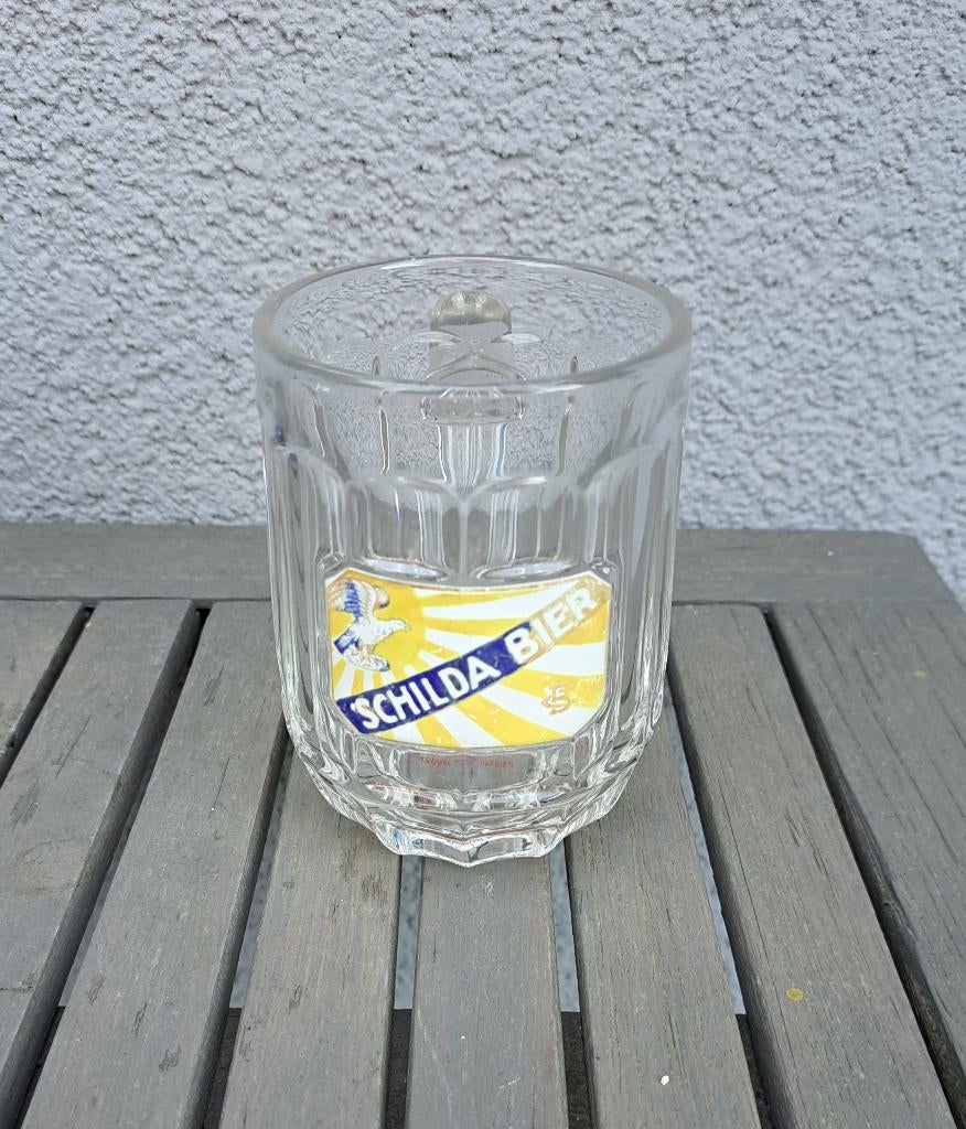 Schilda bier kroes, Ophalen of Verzenden, Gebruikt, Glas of Glazen