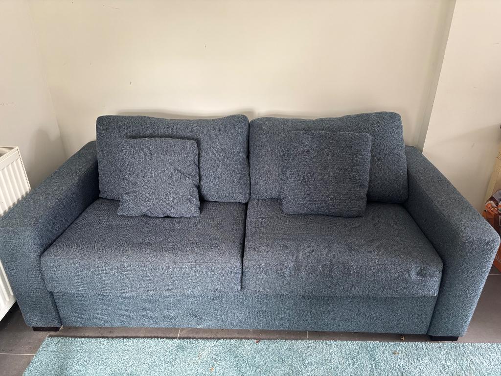Canapé lit  bleu de marque Sedac Meral, Maison & Meubles, Canapés | Salons, Trois personnes, Banc droit, Comme neuf, Enlèvement