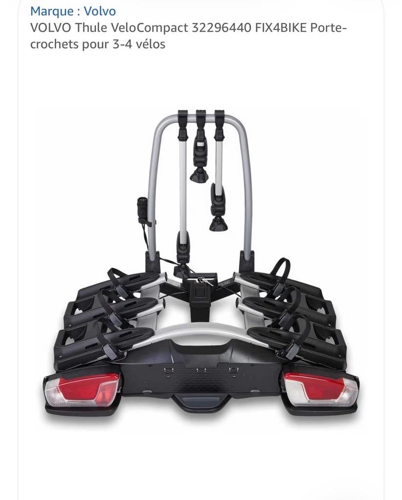 Porte vélo original volvo fix4bike (Mercedes,Audi,bmw,…), Autos : Pièces & Accessoires, Attelages, Enlèvement