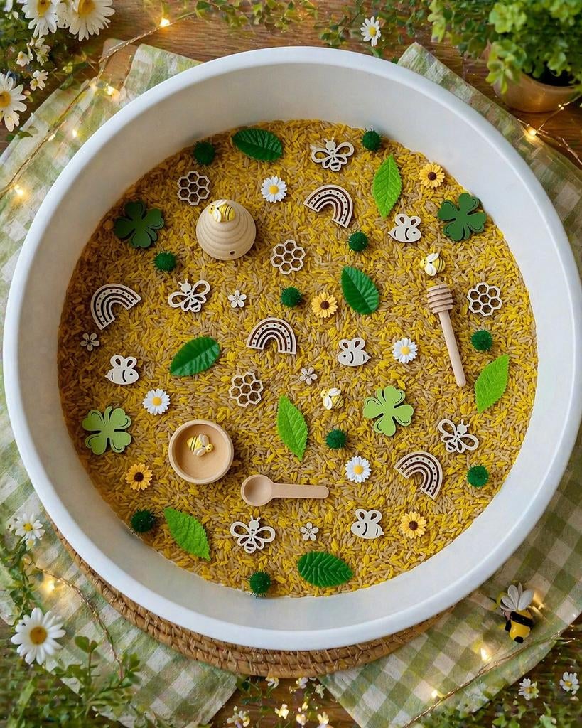 Matériel pour un plateau sensoriel sur le thème du riz ludiq, Enlèvement ou Envoi, Découverte