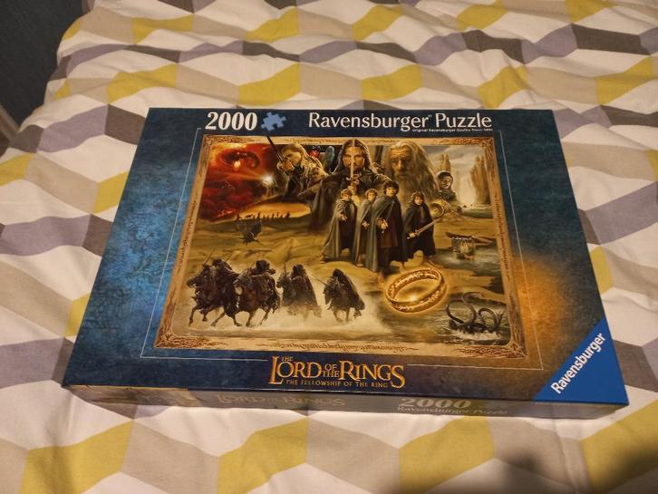 Lord of the rings puzzel 2000 stuks, Hobby & Loisirs créatifs, Sport cérébral & Puzzles, Neuf, Puzzle, Plus de 1 500 pièces, Enlèvement