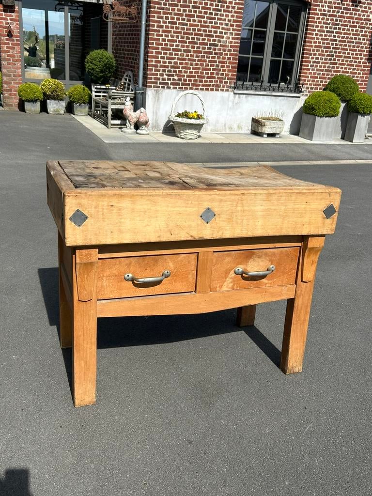 Zeer mooie oude kapblok klein model 1m05, Antiek en Kunst, Antiek | Keukengerei, Ophalen