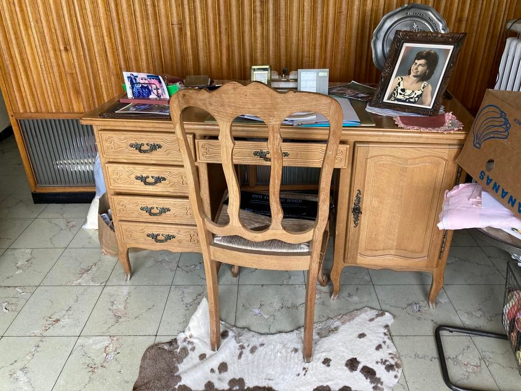 Bureau, Autres marques, Avec tiroirs, Comme neuf, Brun