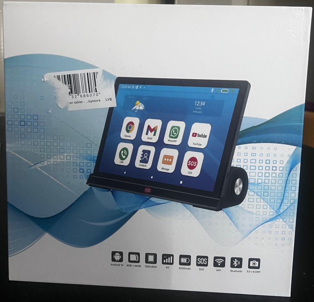 lipa f50 senioren tablet handleiding, Computers en Software, Android Tablets, Nieuw, Ophalen