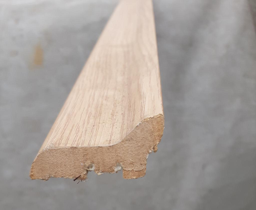 Plakplinten laminaat, Aggloméré, Moins de 10 cm, Enlèvement, Bois