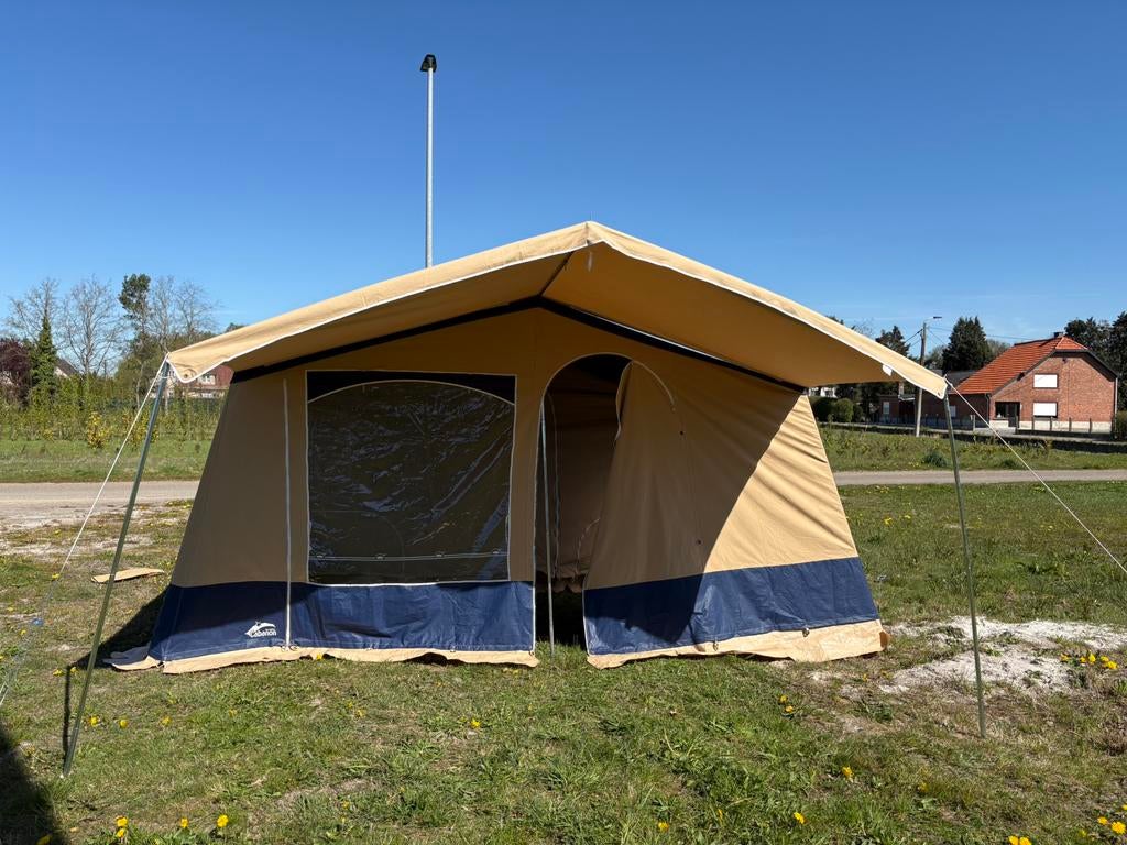 Vouwwagen in mooie staat, Caravanes & Camping, Caravanes pliantes, Enlèvement, Cabanon