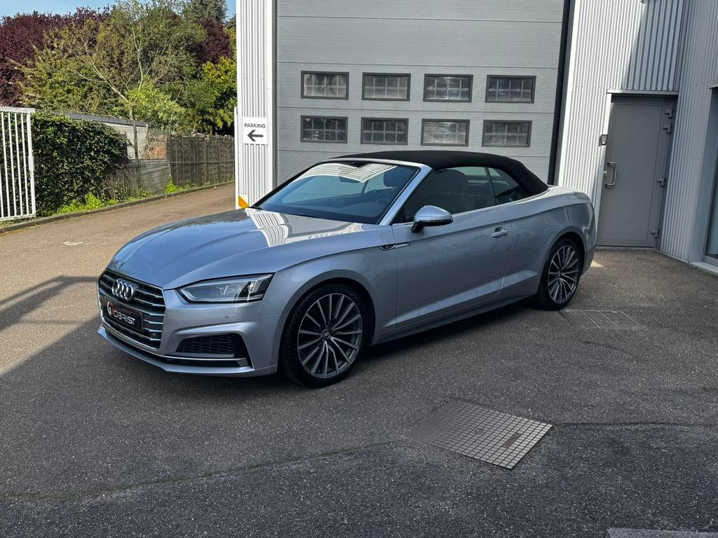 Audi A5 cabrio 8/2019 37500km S-line 12 maand garantie, Auto's, Audi, Cabriolet, Bedrijf, 2 deurs, Zilver of Grijs