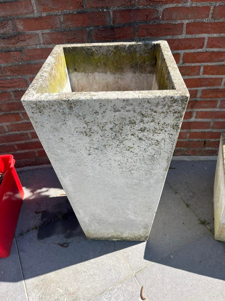 Pots de fleurs en béton, Enlèvement, Comme neuf, Béton