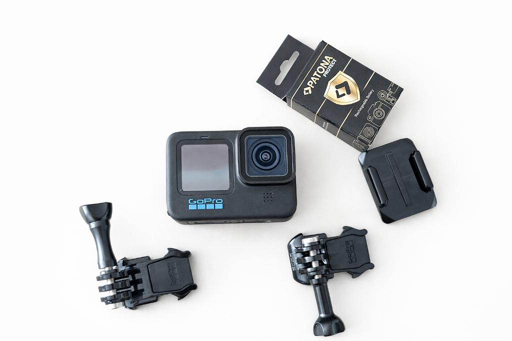 GoPro HERO10 Black – Excellent état + accessoires, Enlèvement ou Envoi, Utilisé, GoPro