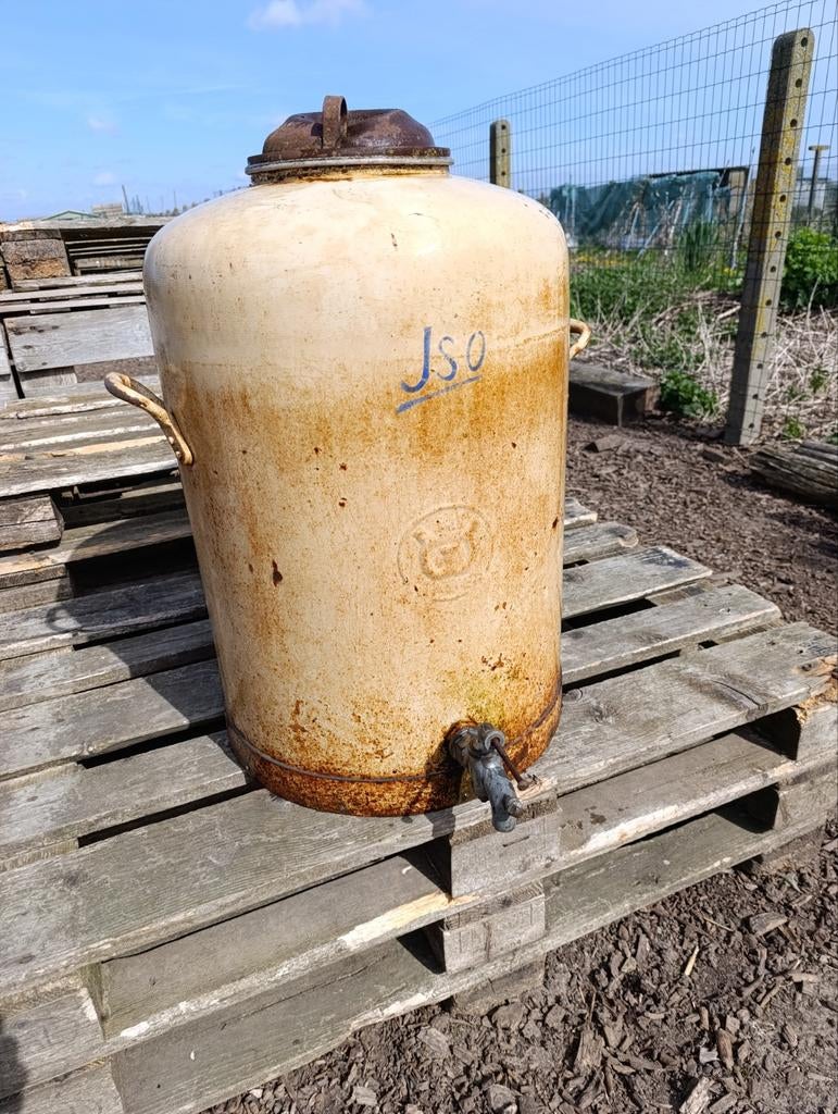 Regenton, Enlèvement, Utilisé, Avec robinet, Métal