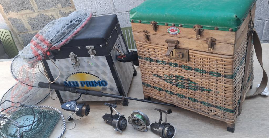 peche lot vintage, Enlèvement, Utilisé, Ligne de pêche