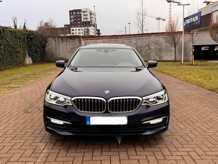 Bmw 520d  190Cv, Autos, BMW, Entreprise, Achat, Série 5, Diesel, Euro 6, Berline, Automatique, Bleu, Noir, Cuir, Entretenue par le concessionnaire