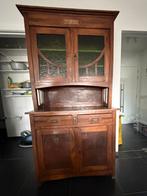 Houten vitrinekast, Huis en Inrichting, Kasten | Vitrinekasten, Ophalen, Gebruikt