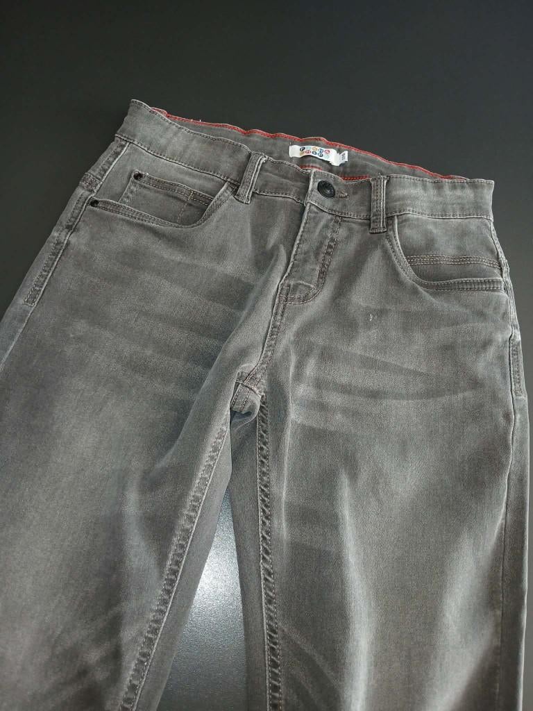 Donkergrijze jeansbroek jongen Fish & Chips, Kinderen en Baby's, Kinderkleding | Maat 170, Fish & Chips, Zo goed als nieuw, Jongen