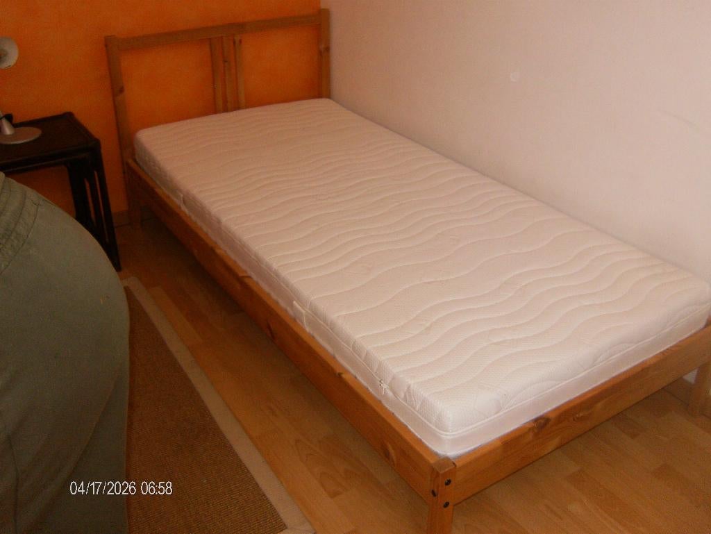 1 persoonsbed, Huis en Inrichting, Slaapkamer | Bedden, Ophalen, 90 cm, Eenpersoons, Zo goed als nieuw