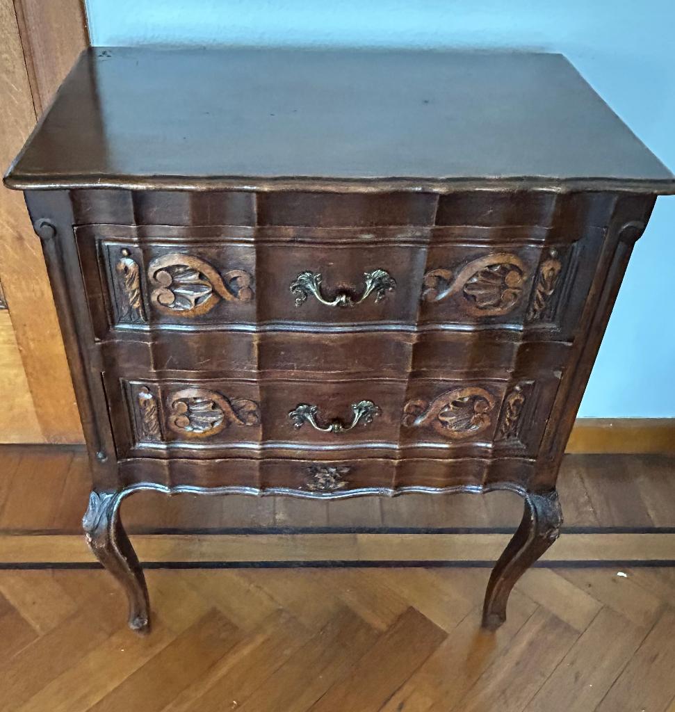 Ancienne table de chevet, Huis en Inrichting, Slaapkamer | Nachtkastjes, Ophalen, 55 tot 70 cm, Zo goed als nieuw, 45 tot 65 cm