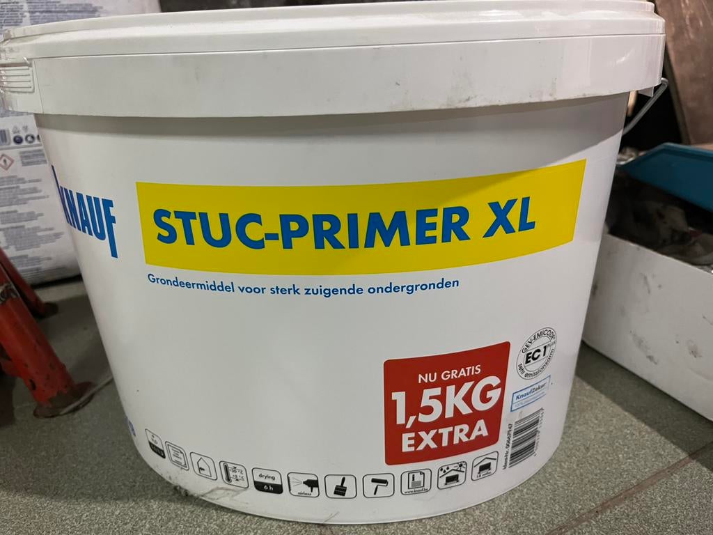 Primer knauf stuc primer, 15 tot 20 liter, Ophalen, Nieuw, Geel