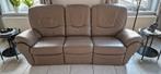 Lederen driezit en tweezit met 4 x elektrische relax, Huis en Inrichting, Ophalen
