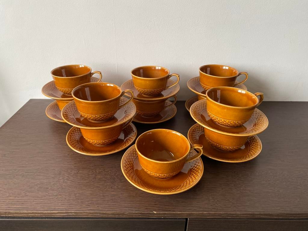 Vintage koffie/thee tassen Petrus Regout, Antiquités & Art, Antiquités | Services (vaisselle) complet, Enlèvement