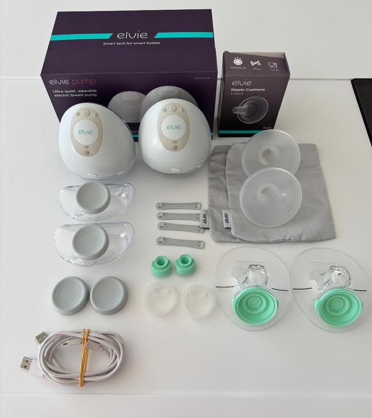 Elvie dubbele elektrische borstvoedingskolf, Enfants & Bébés, Aliments pour bébé & Accessoires, Comme neuf, Tire-lait, Enlèvement ou Envoi