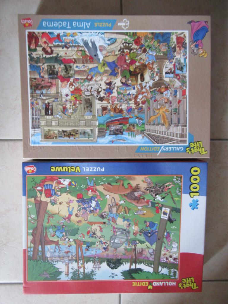 2 volledige That's Life puzzels van 1000 stukjes, zgan, Hobby & Loisirs créatifs, Sport cérébral & Puzzles, Enlèvement, 500 à 1500 pièces