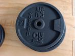 4 poids en fonte de 10kg, Enlèvement, Comme neuf, Haltère