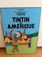 Op hout gedrukt cover van Tintin, Livres, Enlèvement, Comme neuf