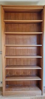 Étagère bibliothèque 7 niveaux en bois massif, 25 à 50 cm, Avec tablette(s), 150 à 200 cm, Enlèvement