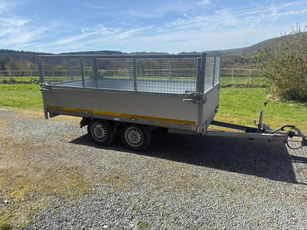 Remorque Eduard double essieux, freinée, Enlèvement, Comme neuf