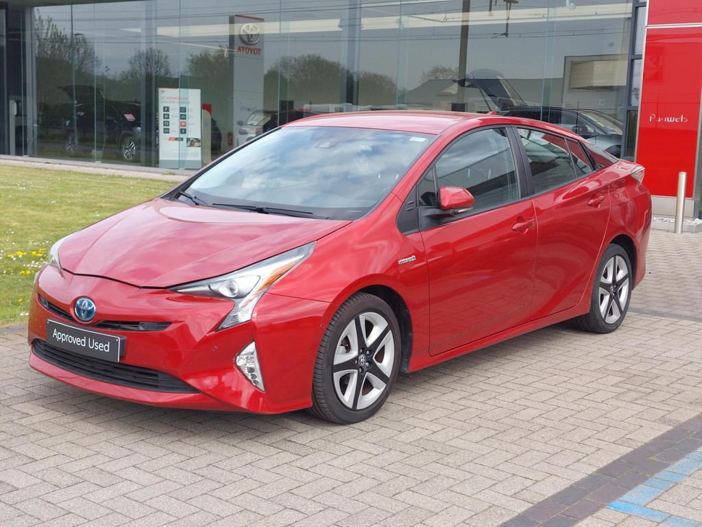 Toyota Prius 1.8 VVT-i Hybrid Lounge, Auto's, Toyota, Stof, Gebruikt, Euro 6, 4 cilinders