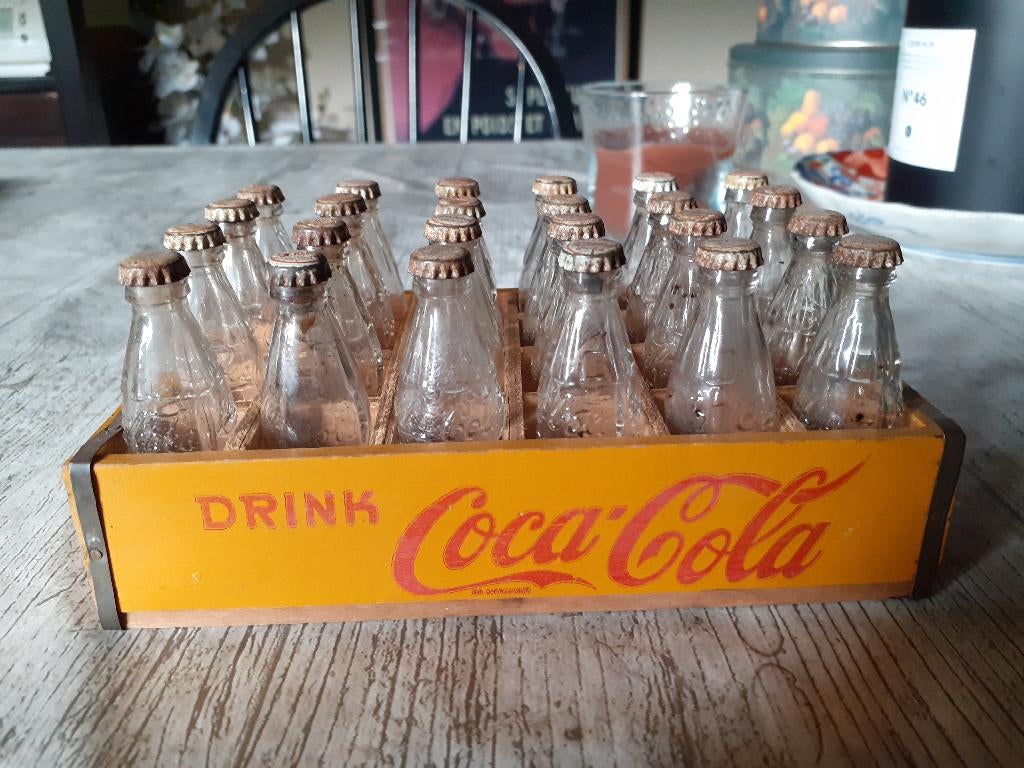 coca cola toonbank reclame bakje - jaren '50, Ophalen of Verzenden, Gebruikt