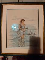 Kruissteek handwerk ingekaderd, Enlèvement